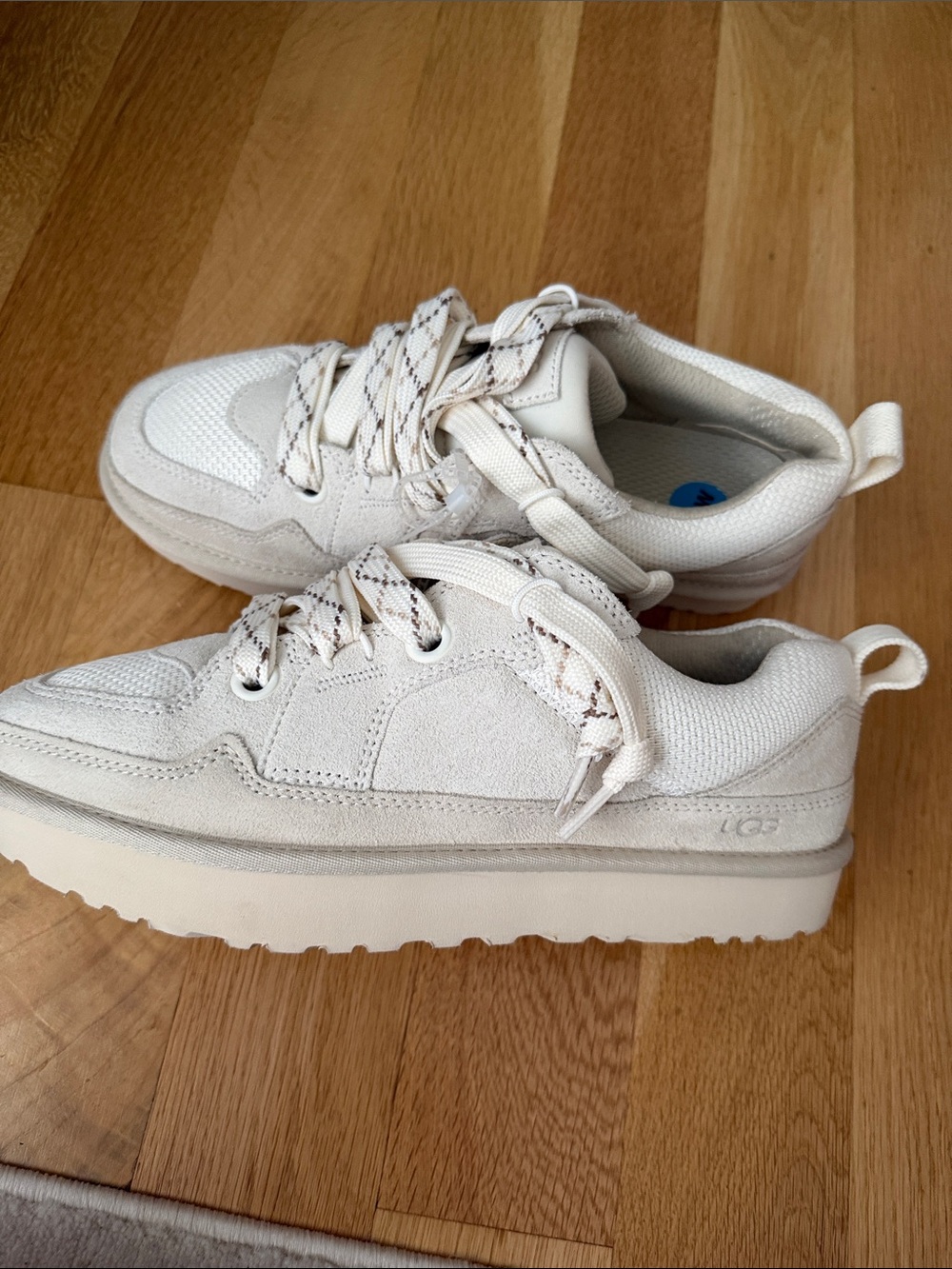 UGG Women Lo Lowmel Cream Platform Sneakers - Lightweight Casual Shoes